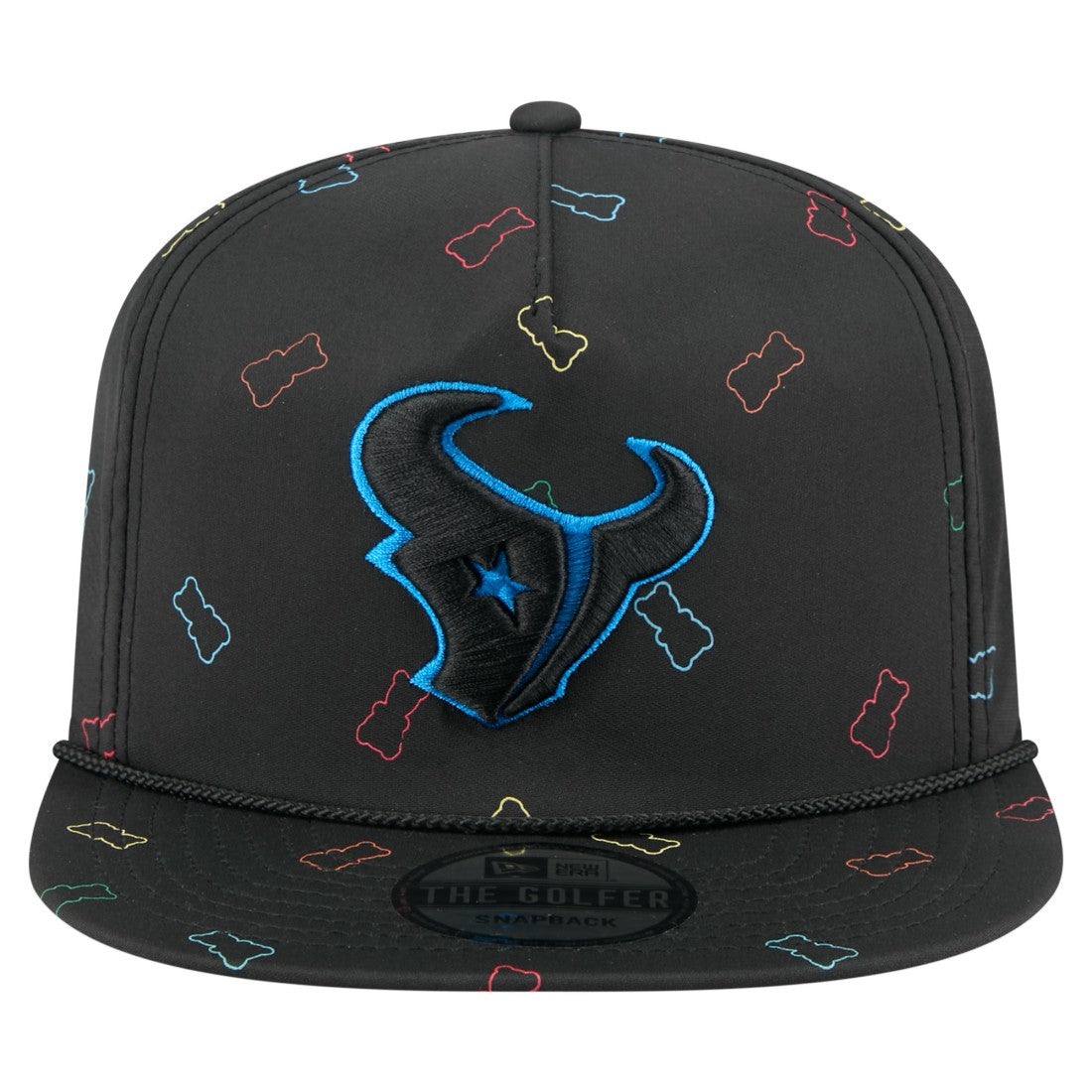Houston Texans New Era Gummy Golfer Snapback Hat Black