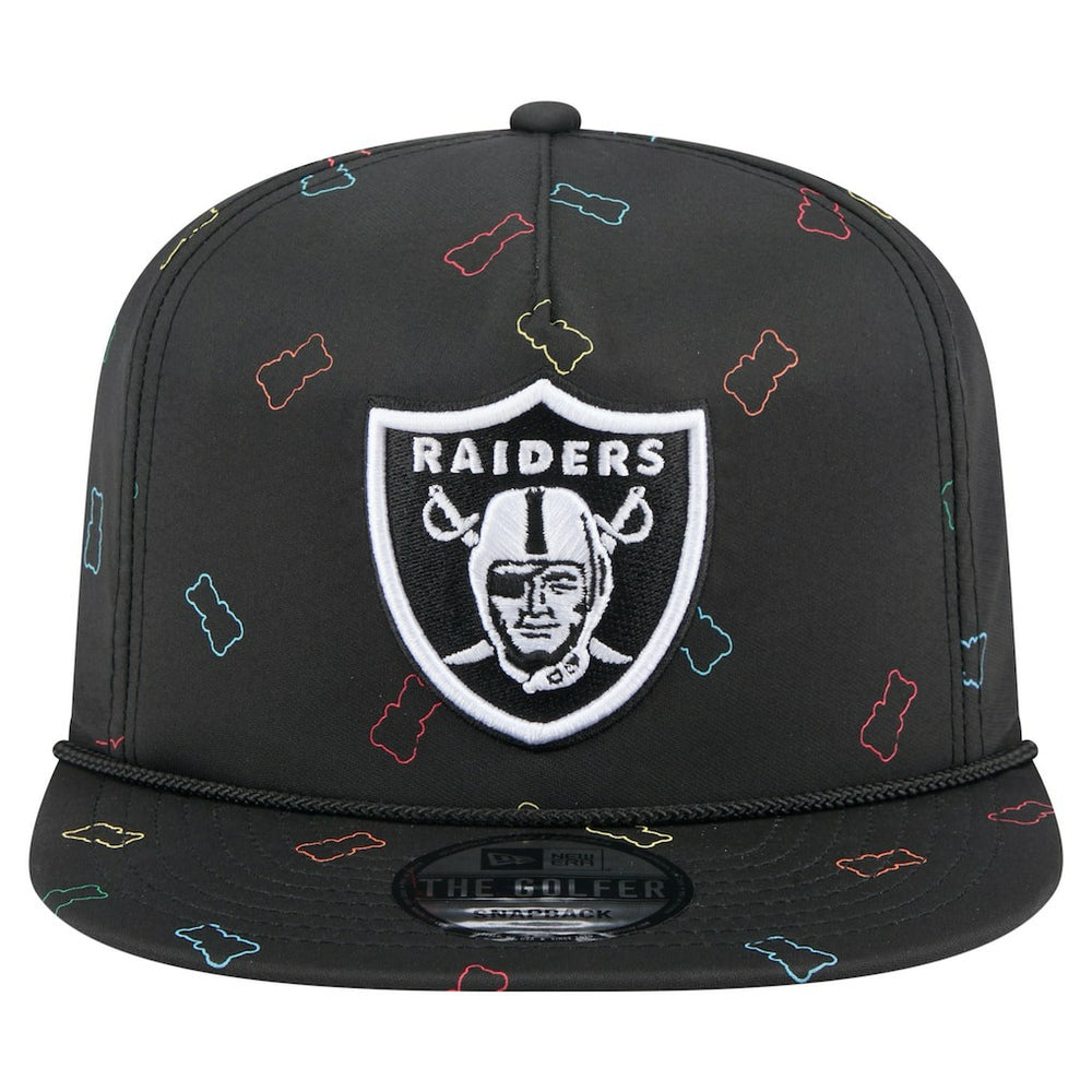Las Vegas Raiders New Era Gummy Golfer Snapback Hat Black