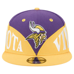 Minnesota Vikings New Era Split 9FIFTY Snapback Hat Purple/Gold