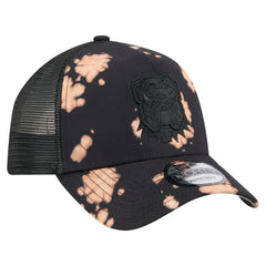 Cleveland Browns New Era Bleached A-Frame 9FORTY Trucker Adjustable Hat Black