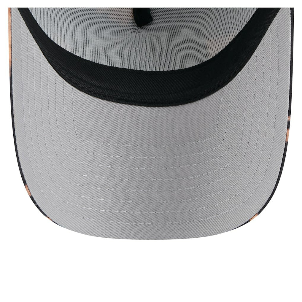 Kansas City Chiefs New Era Bleached 9FORTY A-Frame Adjustable Hat Black