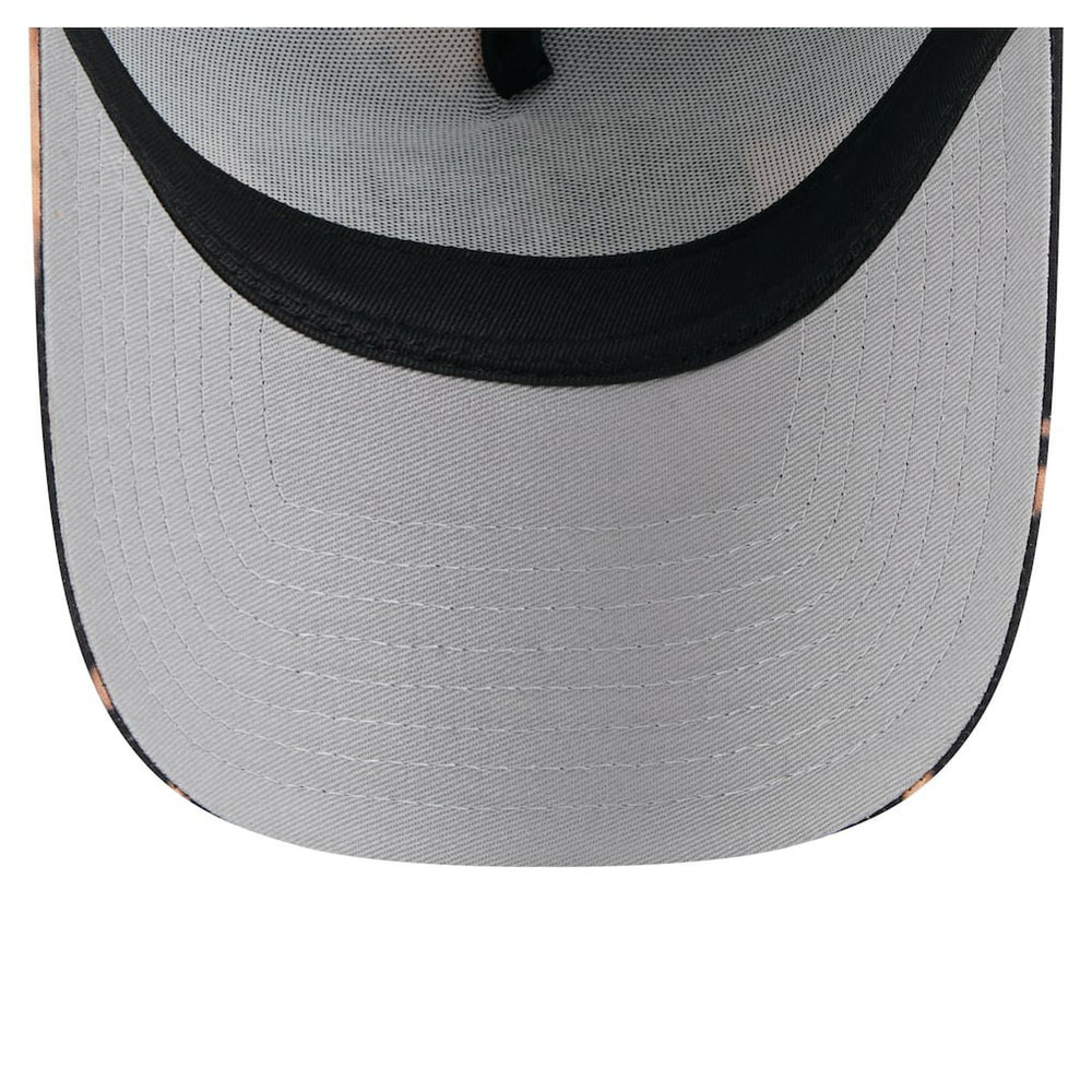 Kansas City Chiefs New Era Bleached 9FORTY A-Frame Adjustable Hat Black