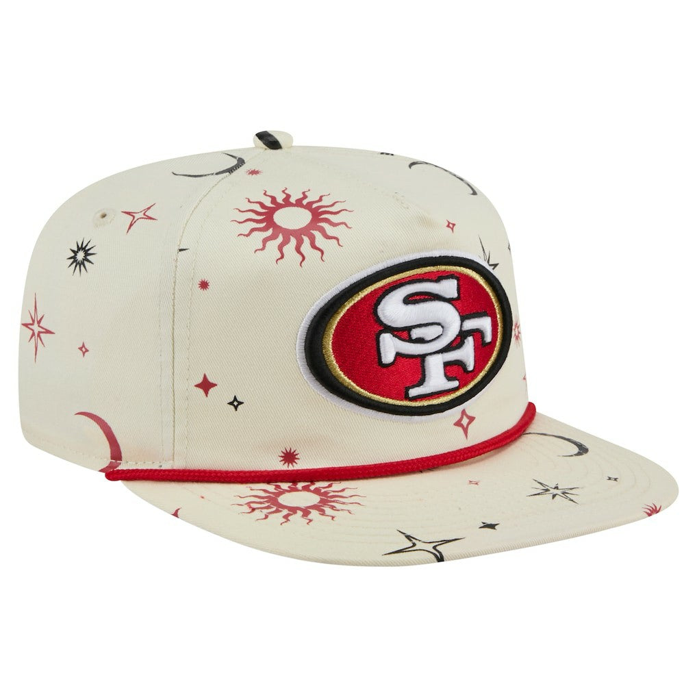 San Francisco 49ers New Era Celestial Golfer Snapback Hat Cream