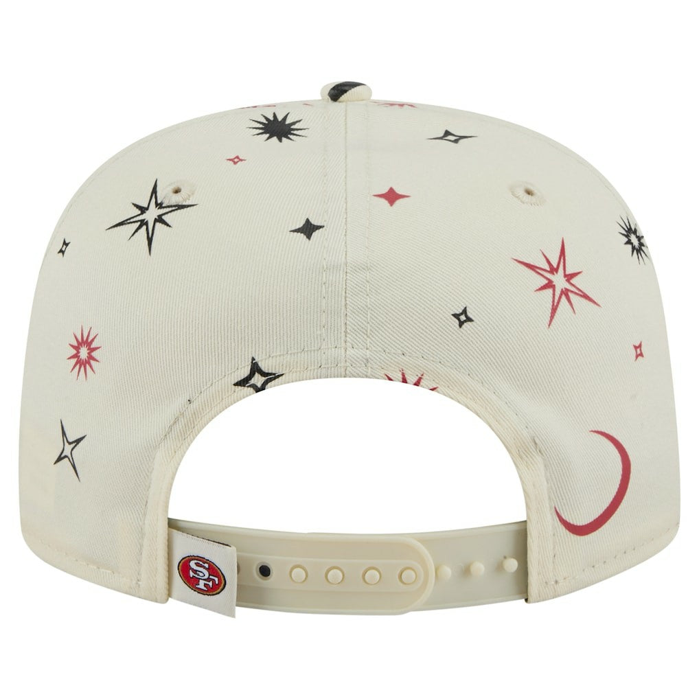 San Francisco 49ers New Era Celestial Golfer Snapback Hat Cream