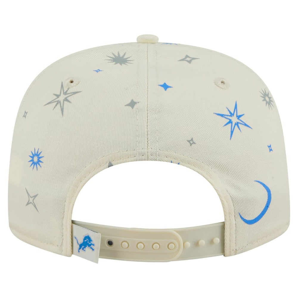 Detroit Lions New Era Celestial Golfer Snapback Hat Cream