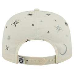 Las Vegas Raiders New Era Celestial Golfer Snapback Hat Cream