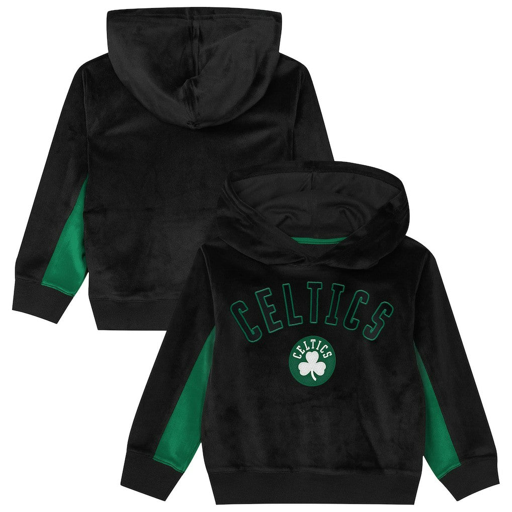Boston Celtics Outerstuff Preschool Velour Hoodie Black