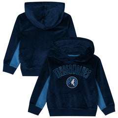 Minnesota Timberwolves Outerstuff Preschool Velour Hoodie Navy
