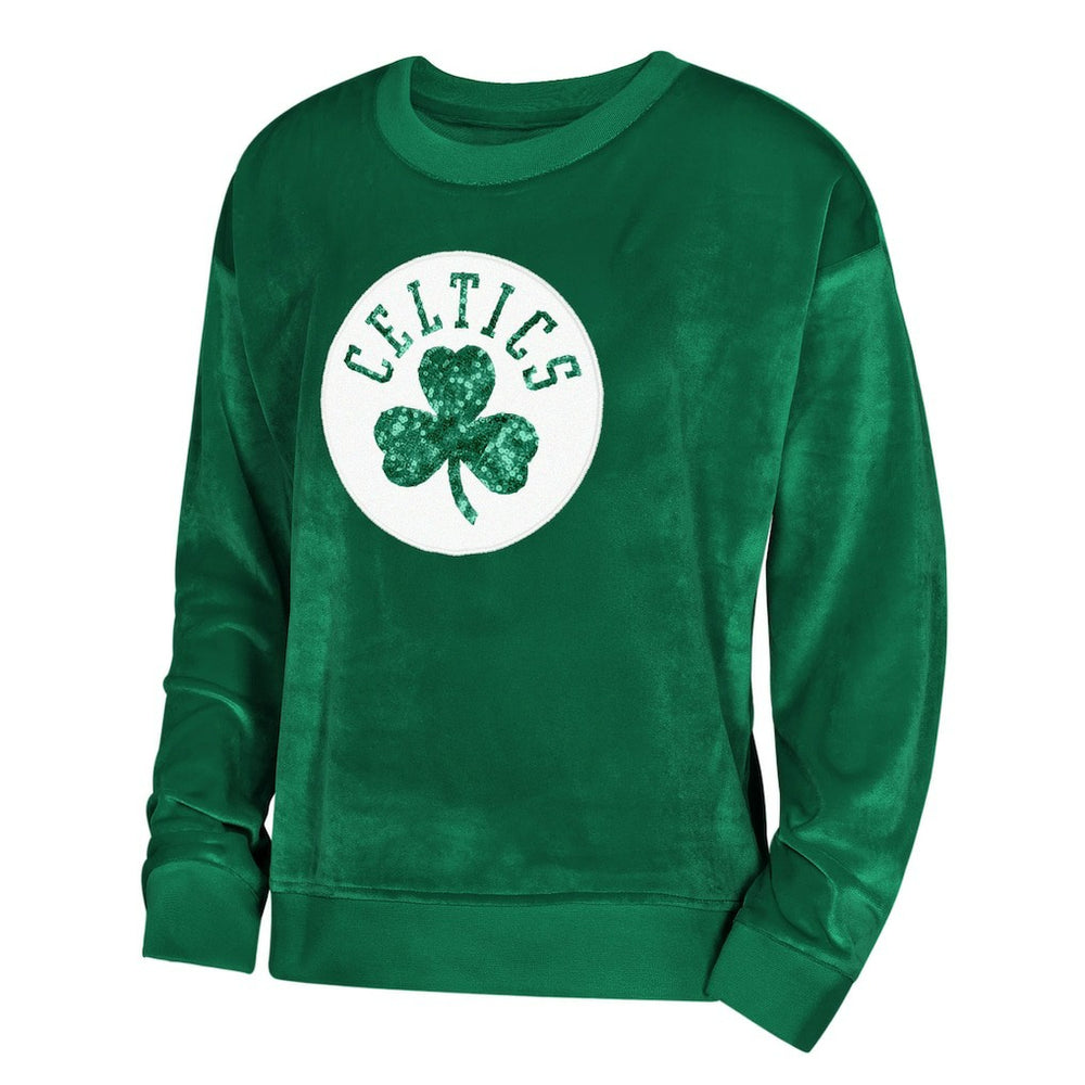 Boston Celtics Outerstuff Youth Girls Step Back Sweatshirt Kelly Green