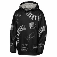 San Antonio Spurs Outerstuff Youth Moving Violation Hoodie Black