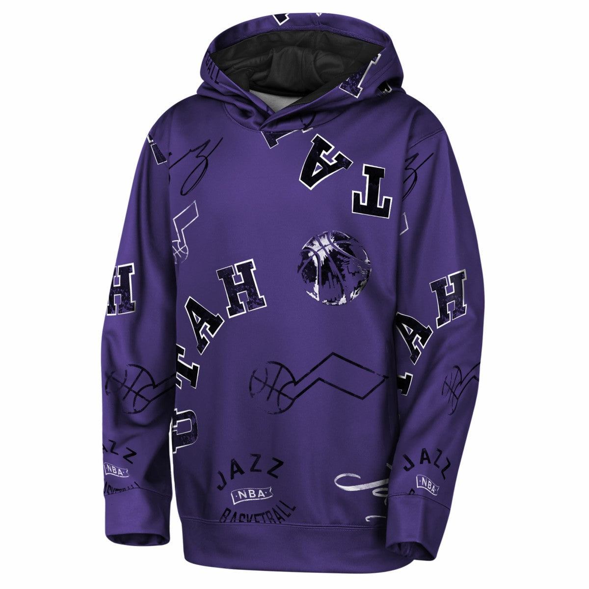 Utah Jazz Outerstuff Youth Moving Violation Hoodie Purple