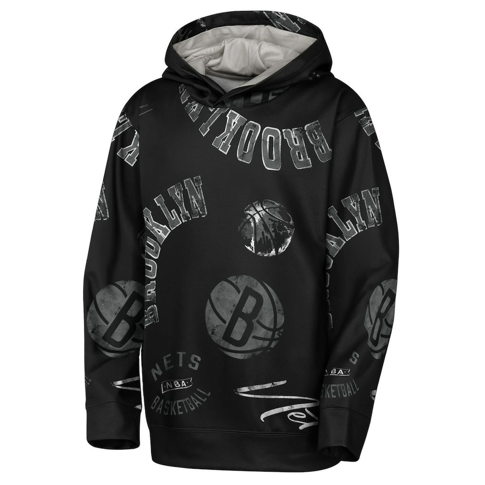Brooklyn Nets Outerstuff Youth Moving Violation Hoodie Black