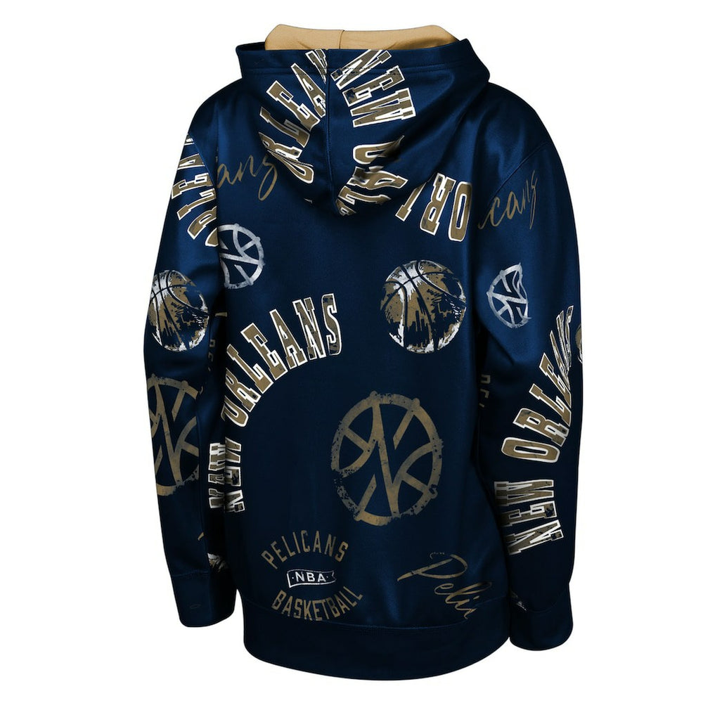 New Orleans Pelicans Outerstuff Youth Moving Violation Hoodie Navy