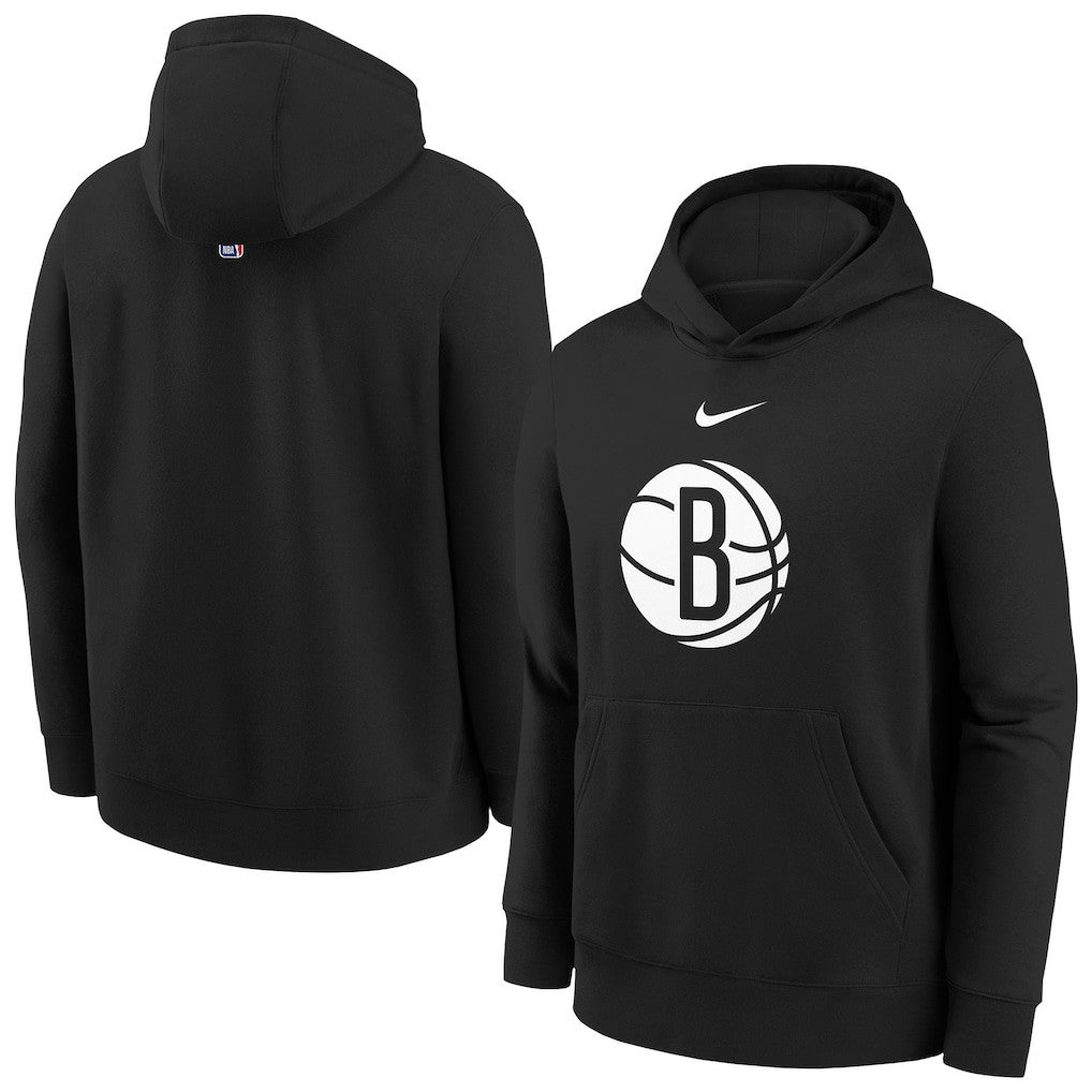 Brooklyn Nets Youth 2025/26 Club Fleece Hoodie Black