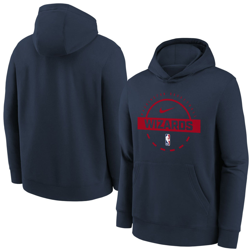 Washington Wizards Youth 2025/26 Club Fleece Practice Hoodie Navy