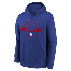 Philadelphia 76ers Youth 2025/26 Club Fleece Practice Hoodie Royal