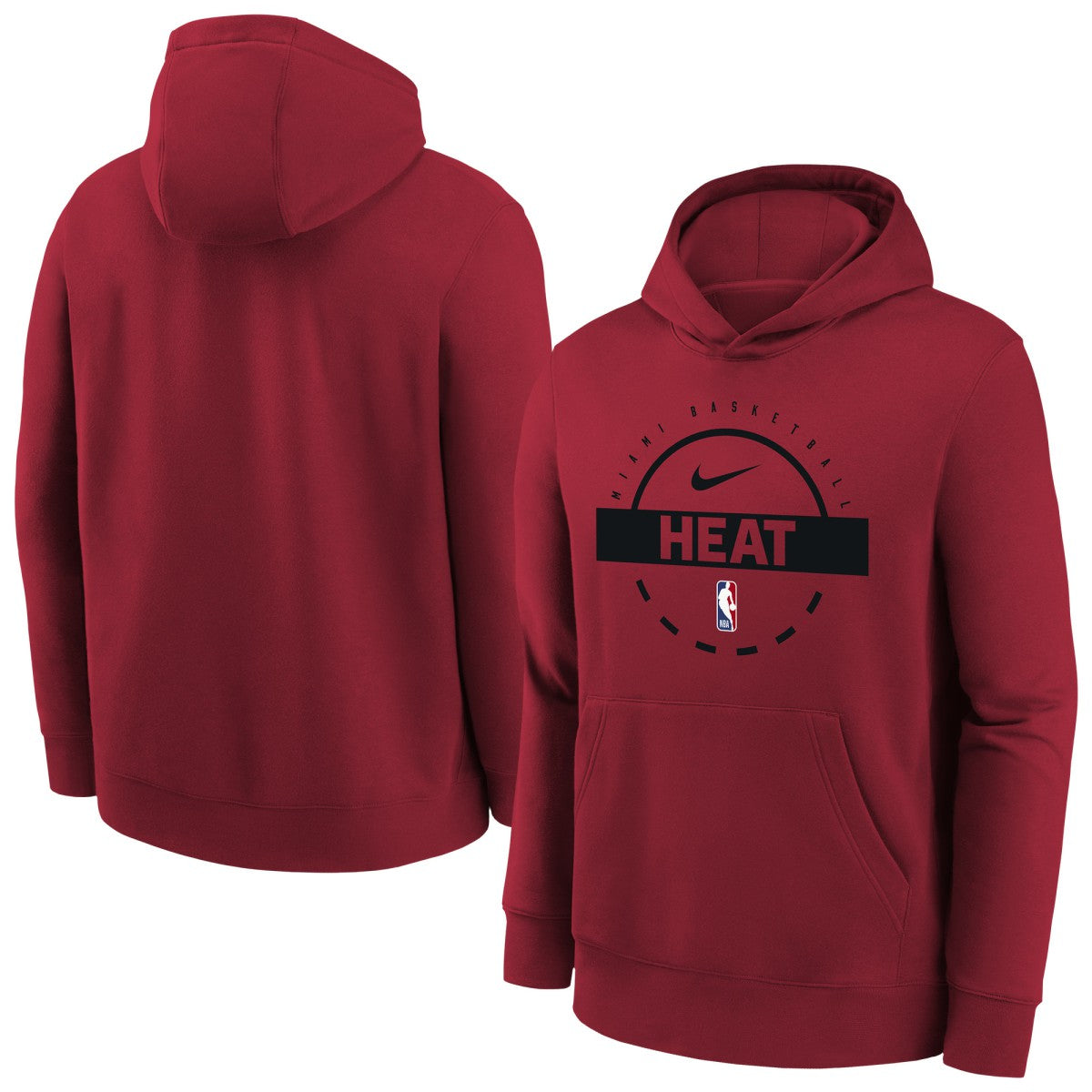 Miami Heat Youth 2025/26 Club Fleece Practice Hoodie Red