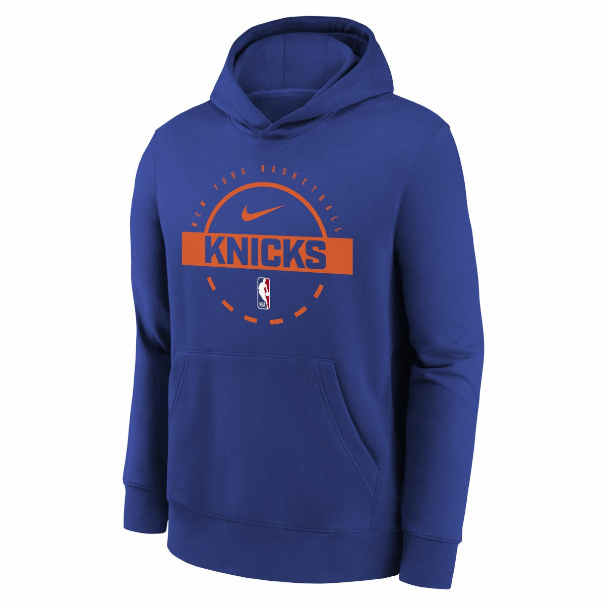 New York Knicks Youth 2025/26 Club Fleece Practice Hoodie Blue