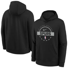 San Antonio Spurs Youth 2025/26 Club Fleece Practice Hoodie Black