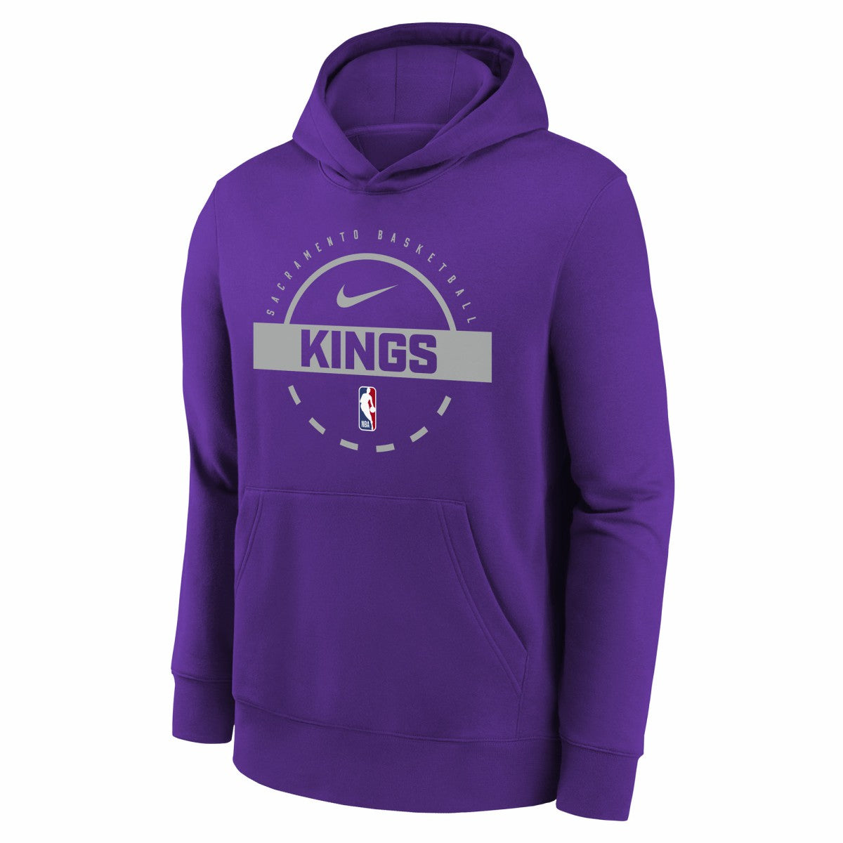 Sacramento Kings Youth 2025/26 Club Fleece Practice Hoodie Purple