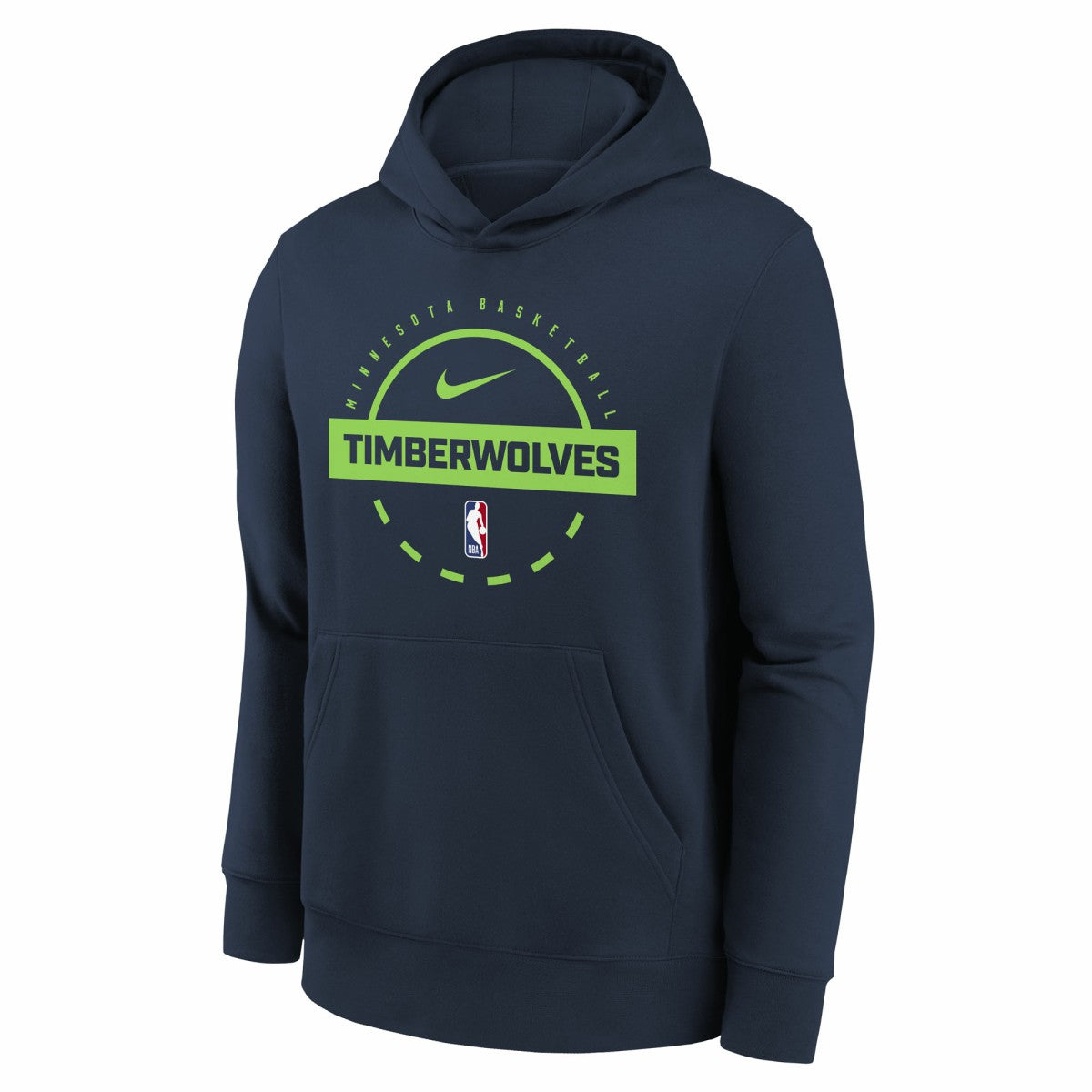 Minnesota Timberwolves Youth 2025/26 Club Fleece Practice Hoodie Navy