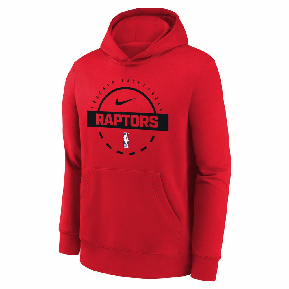 Toronto Raptors Youth 2025/26 Club Fleece Practice Hoodie Red