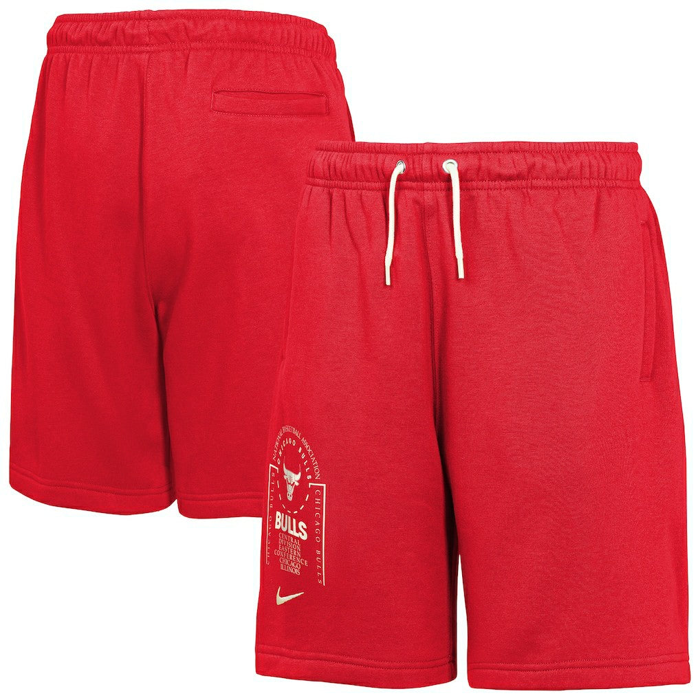 Chicago Bulls Youth Courtside Club Fleece Shorts Red