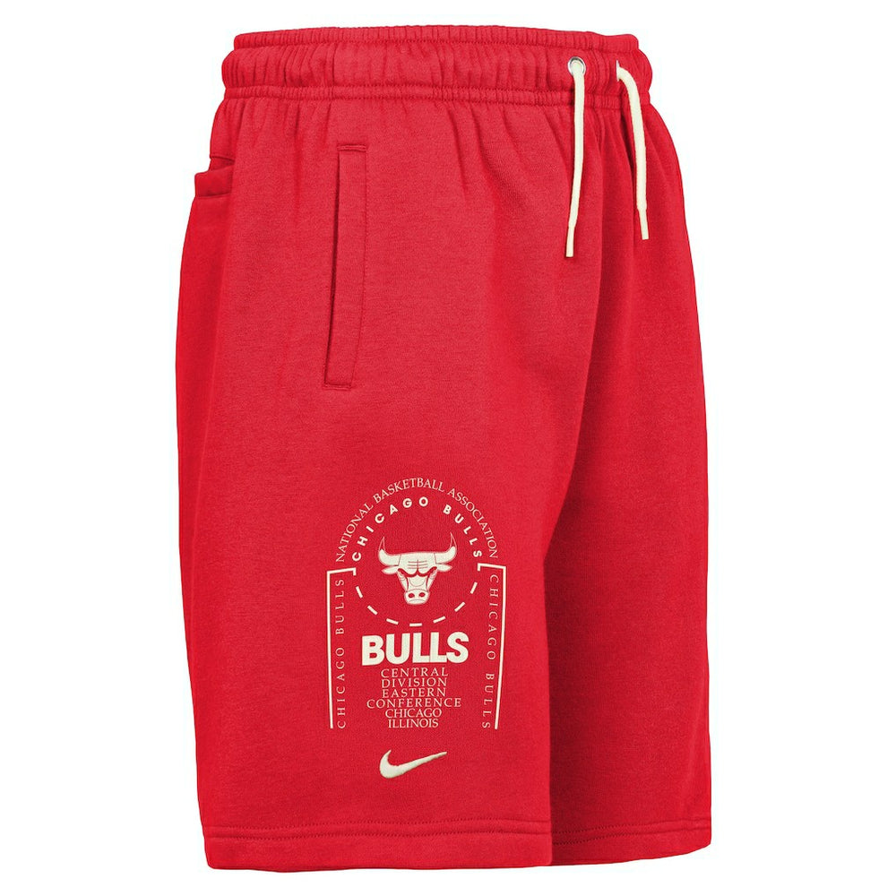 Chicago Bulls Youth Courtside Club Fleece Shorts Red
