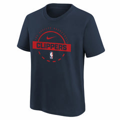 LA Clippers Youth Practice T-Shirt Navy