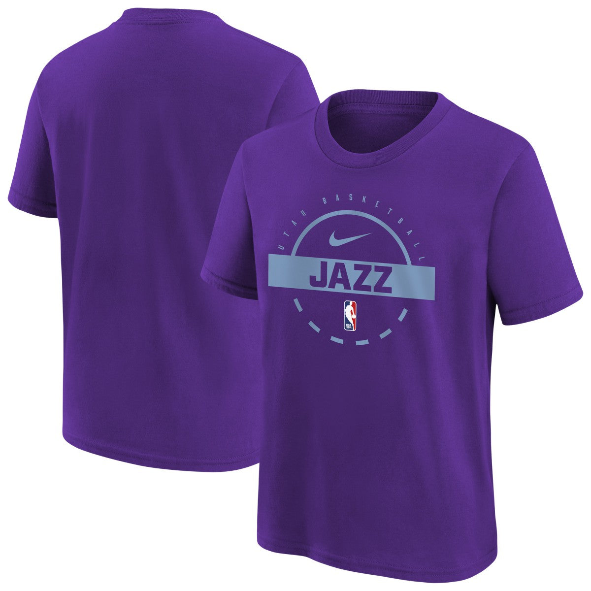 Utah Jazz Youth Practice T-Shirt Purple
