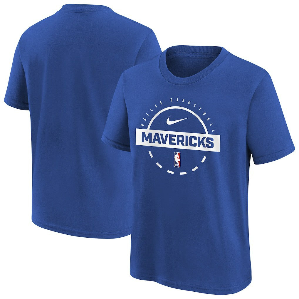Dallas Mavericks Youth Practice T-Shirt Blue