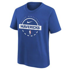 Dallas Mavericks Youth Practice T-Shirt Blue