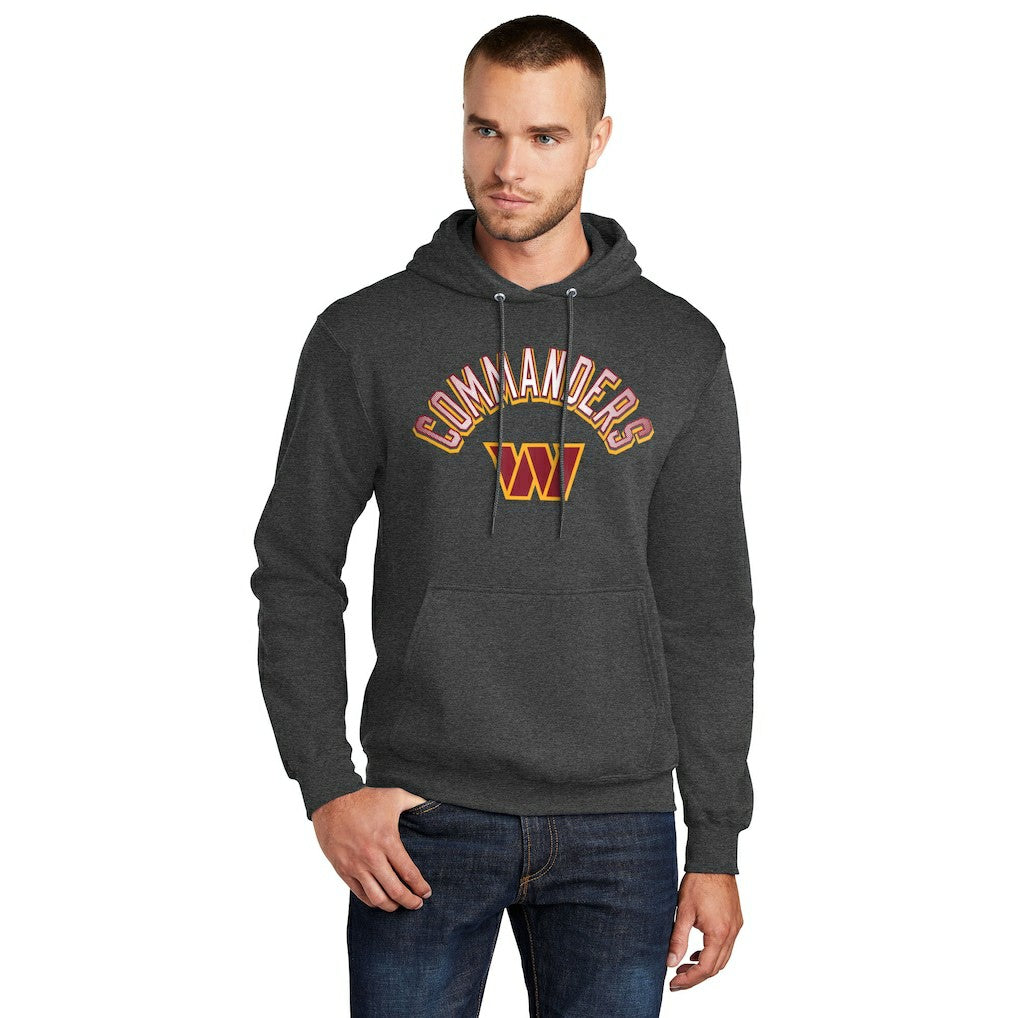Washington Commanders Starter Arch Over Logo Pullover Hoodie Charcoal