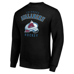 NHL Colorado Avalanche Men's Starter Team Logo Fleece Pullover Sweatshirt - Black