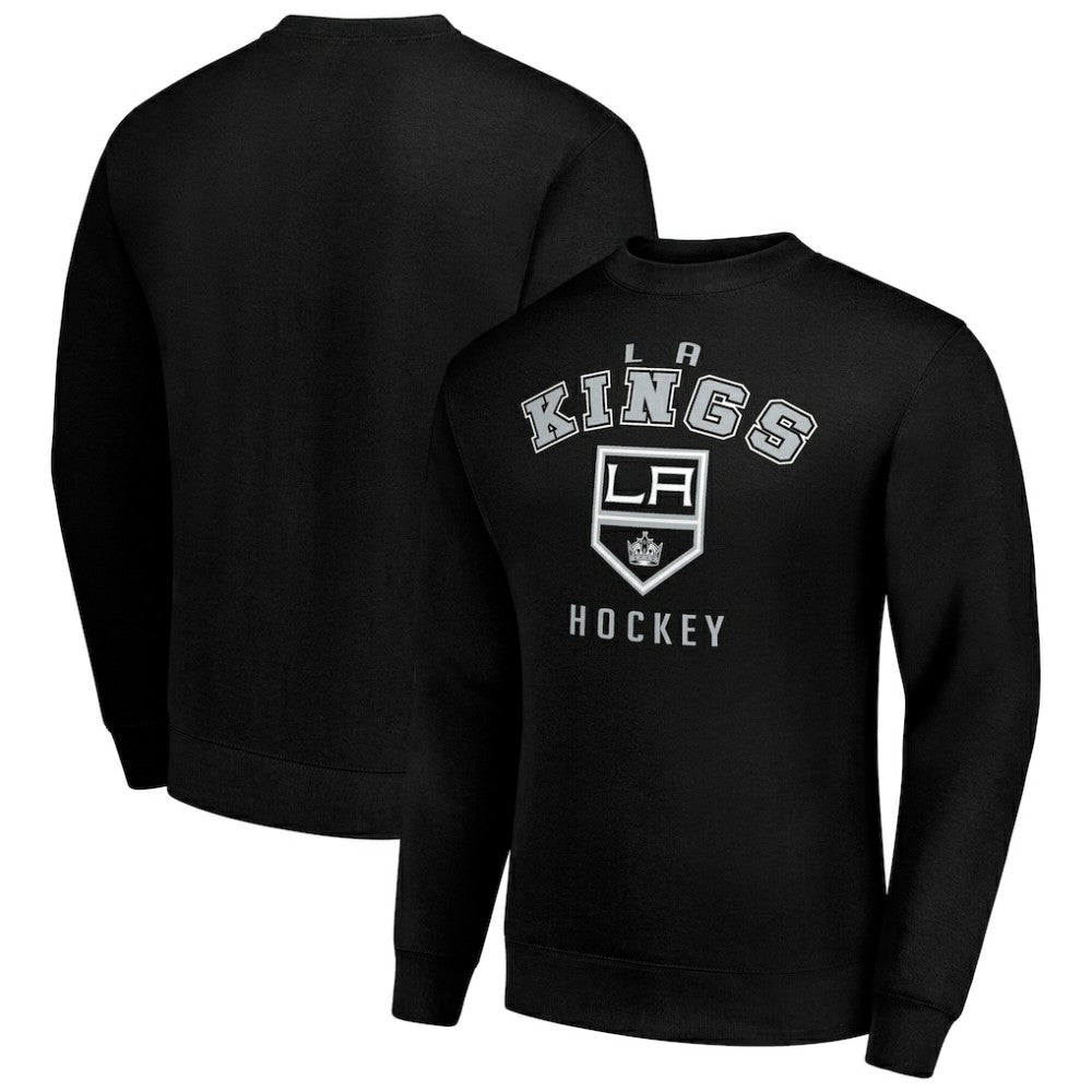 NHL Los Angeles Kings Men's Starter Team Logo Fleece Pullover Sweatshirt - Black