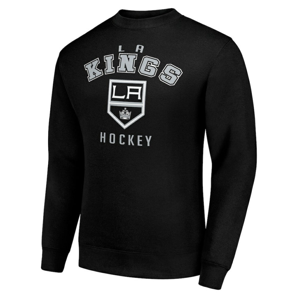 NHL Los Angeles Kings Men's Starter Team Logo Fleece Pullover Sweatshirt - Black