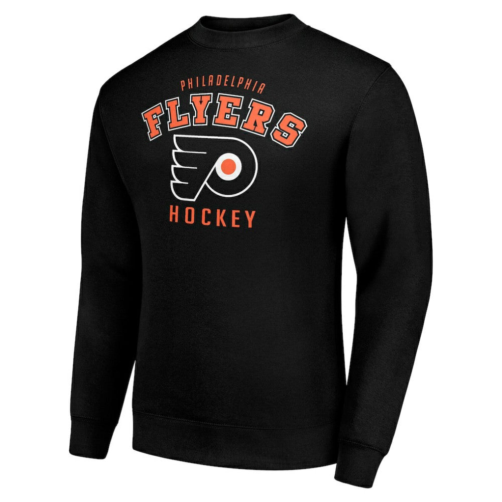 NHL Philadelphia Flyers Men's Starter Team Logo Fleece Pullover Sweatshirt - Black