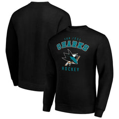 NHL San Jose Sharks Men's Starter Team Logo Fleece Pullover Sweatshirt - Black