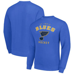 NHL St. Louis Blues Men's Starter Team Logo Fleece Pullover Sweatshirt - Blue