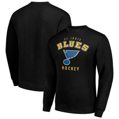 NHL St. Louis Blues Men's Starter Team Logo Fleece Pullover Sweatshirt - Black