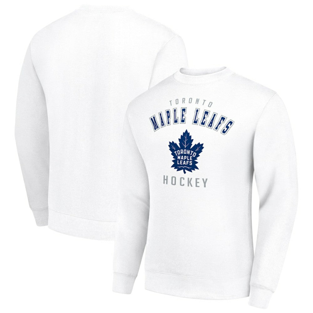 NHL Toronto Maple Leafs Men's Starter Team Logo Fleece Pullover Sweatshirt - White