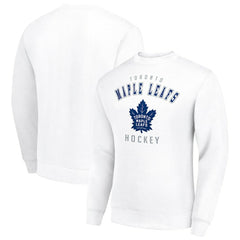 NHL Toronto Maple Leafs Men's Starter Team Logo Fleece Pullover Sweatshirt - White