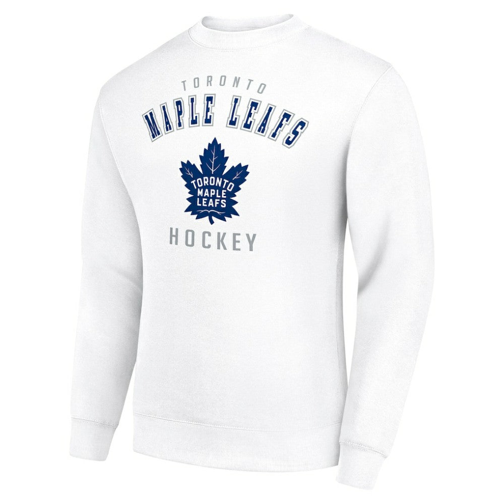 NHL Toronto Maple Leafs Men's Starter Team Logo Fleece Pullover Sweatshirt - White