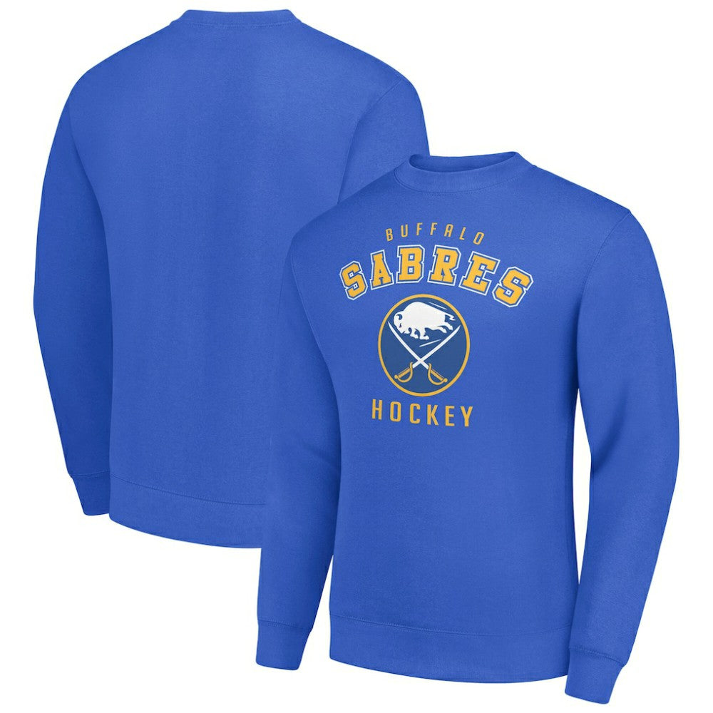 NHL Buffalo Sabres Men's Starter Team Logo Fleece Pullover Sweatshirt - Royal
