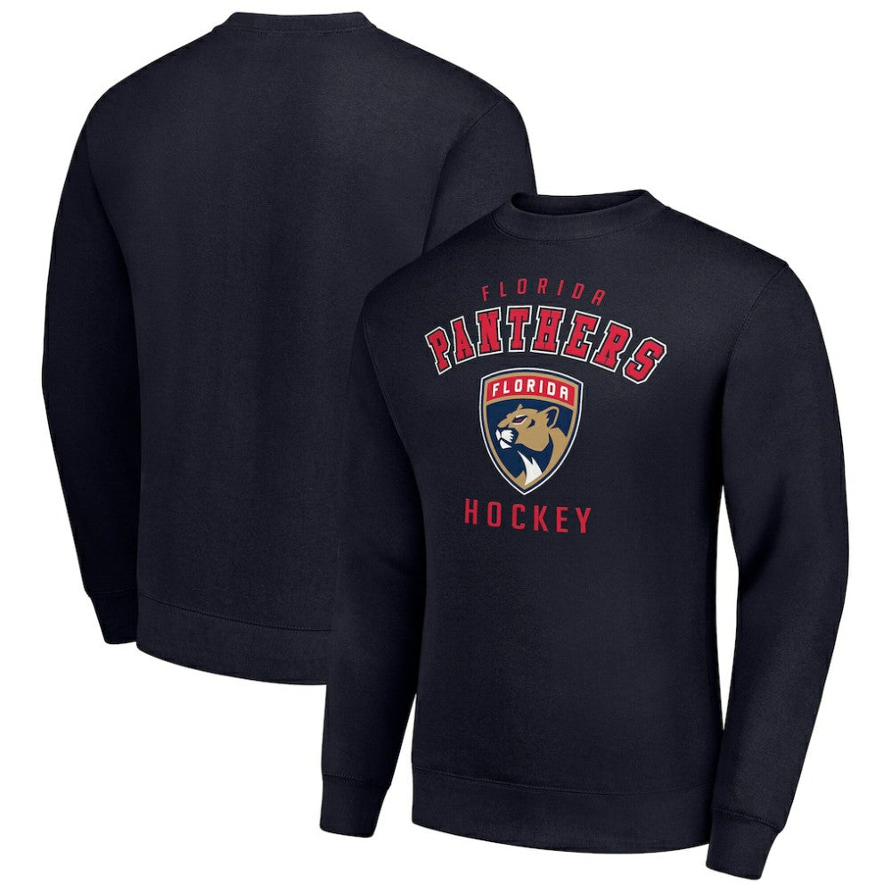 NHL Florida Panthers Men's Starter Team Logo Fleece Pullover Sweatshirt - Navy