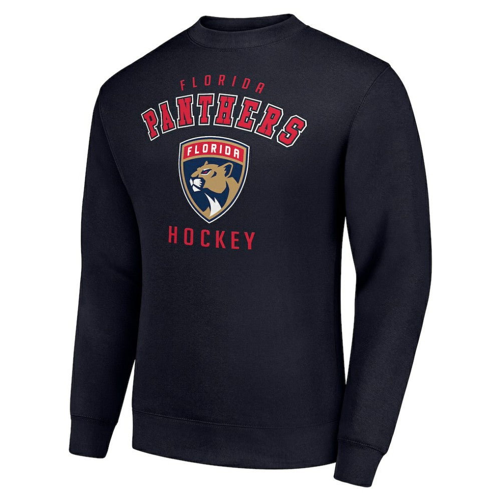 NHL Florida Panthers Men's Starter Team Logo Fleece Pullover Sweatshirt - Navy
