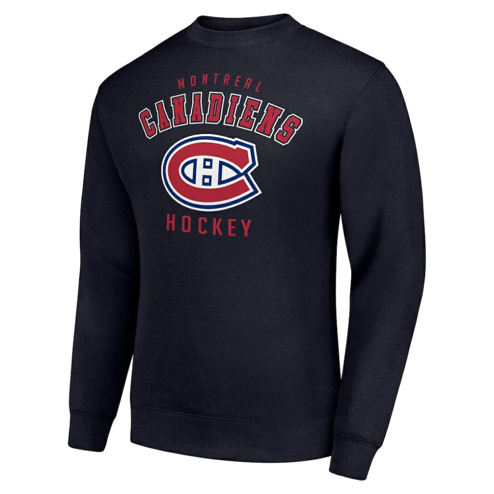 NHL Montreal Canadiens Men's Starter Team Logo Fleece Pullover Sweatshirt - Navy