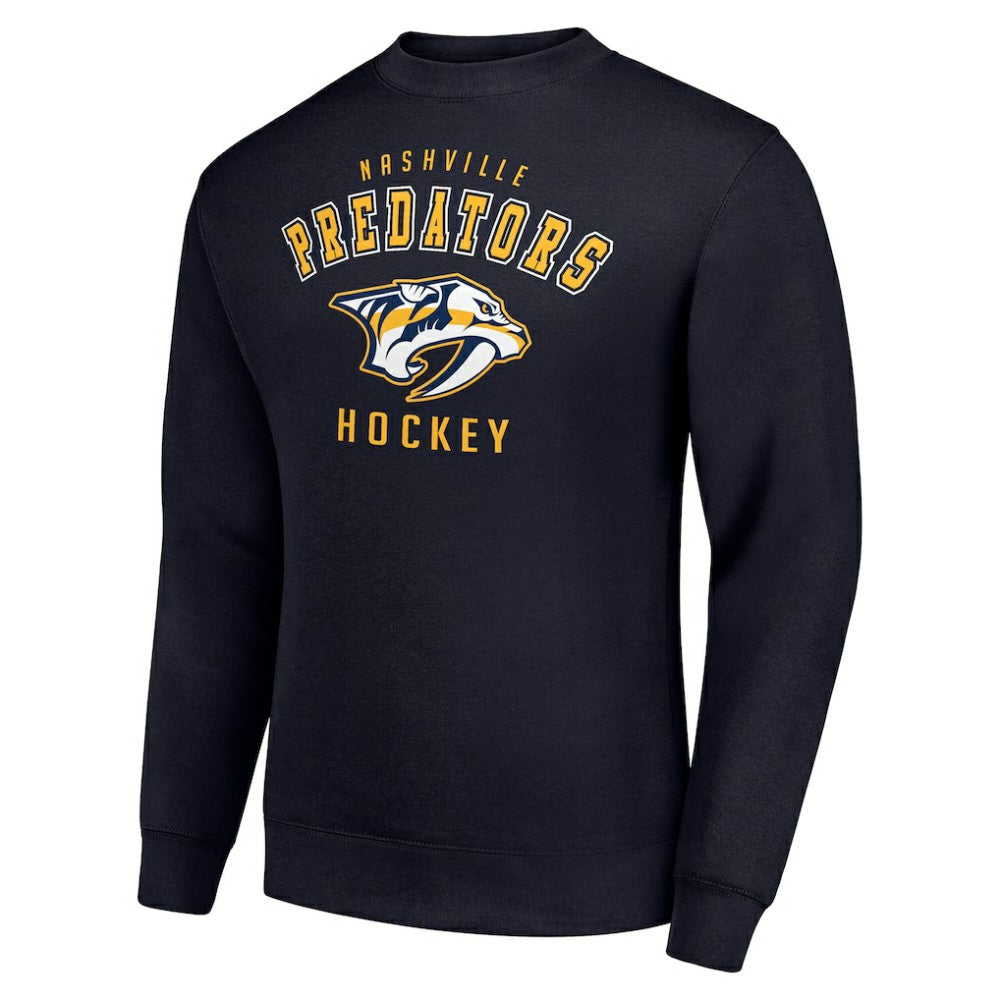 NHL Nashville Predators Men's Starter Team Logo Fleece Pullover Sweatshirt - Navy