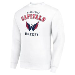 NHL Washington Capitals Men's Starter Team Logo Fleece Pullover Sweatshirt - White