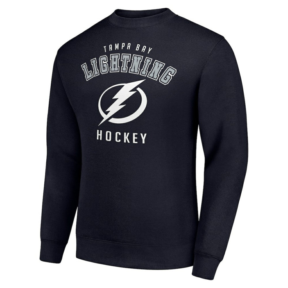 NHL Tampa Bay Lightning Men's Starter Team Logo Fleece Pullover Sweatshirt - Navy